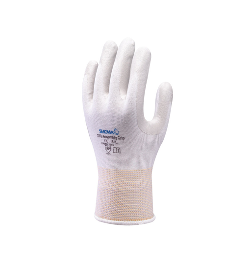 SHOWA 370 Montage Griff Nitril Handfläche weiße handschuhe Verfügbar Größe eu 38 
